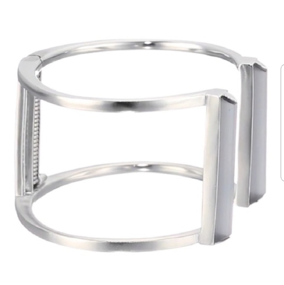 Kendra Scott Gavin cuff bracelet slate silver RARE NWT - Picture 3 of 6